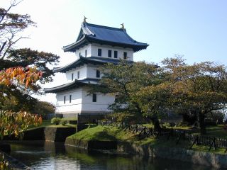 初秋の松前城