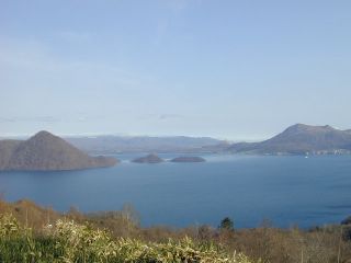 サイロ展望台からの洞爺湖の眺望