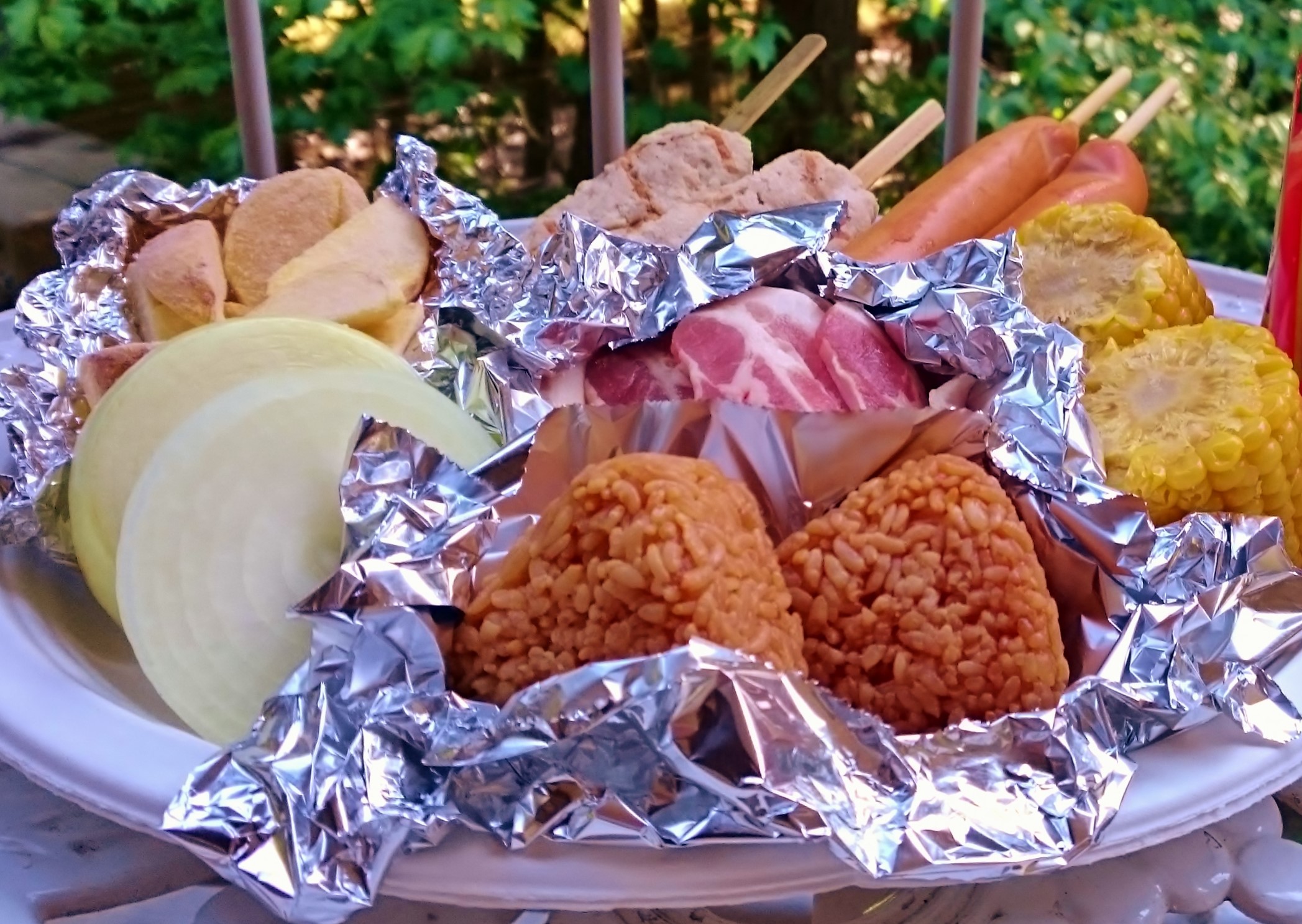お子様向けBBQ食材セット・キッズセットです。写真は２人前です。