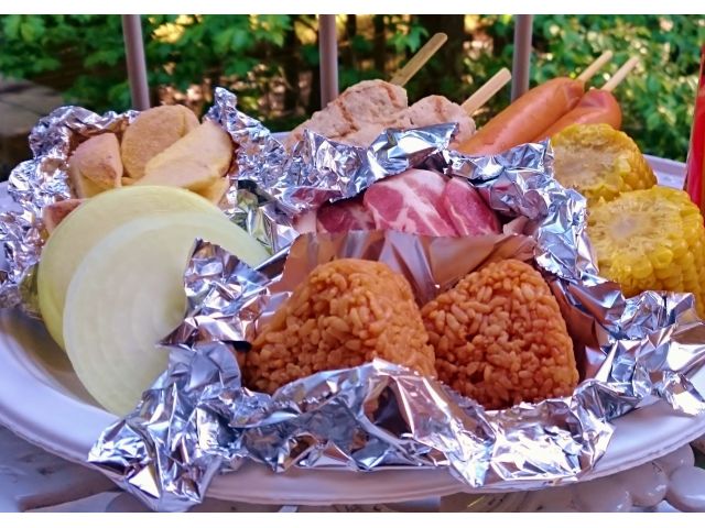 お子様向けBBQ食材セット・キッズセットです。写真は2人前です。
