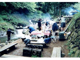 バーベキュー風景です。