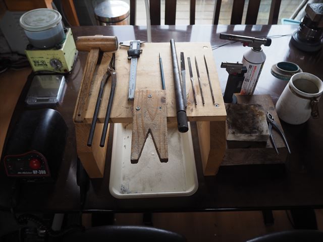 使用する彫金工具