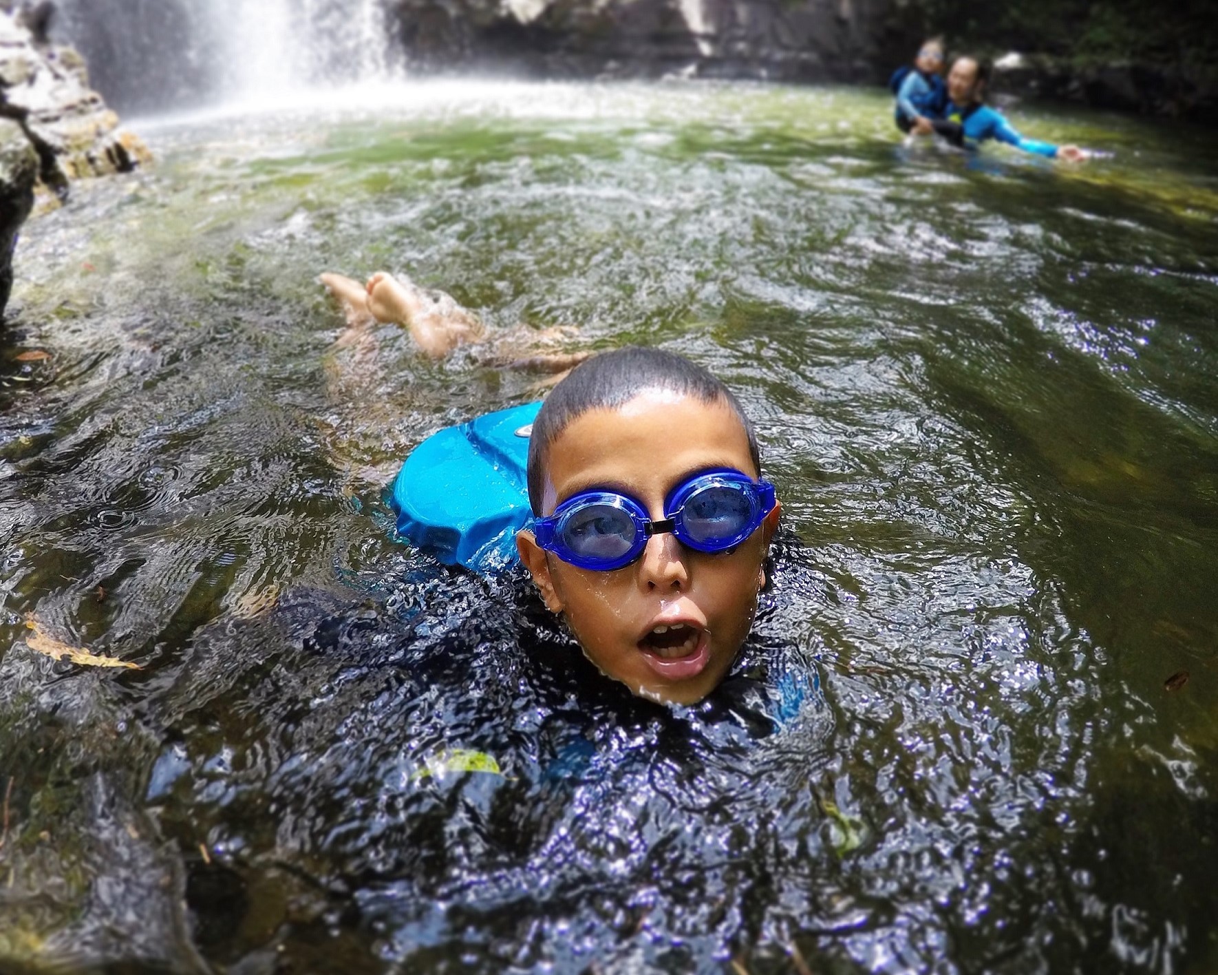 リュウキュウアユを観察したり、水遊びを楽しもう♪