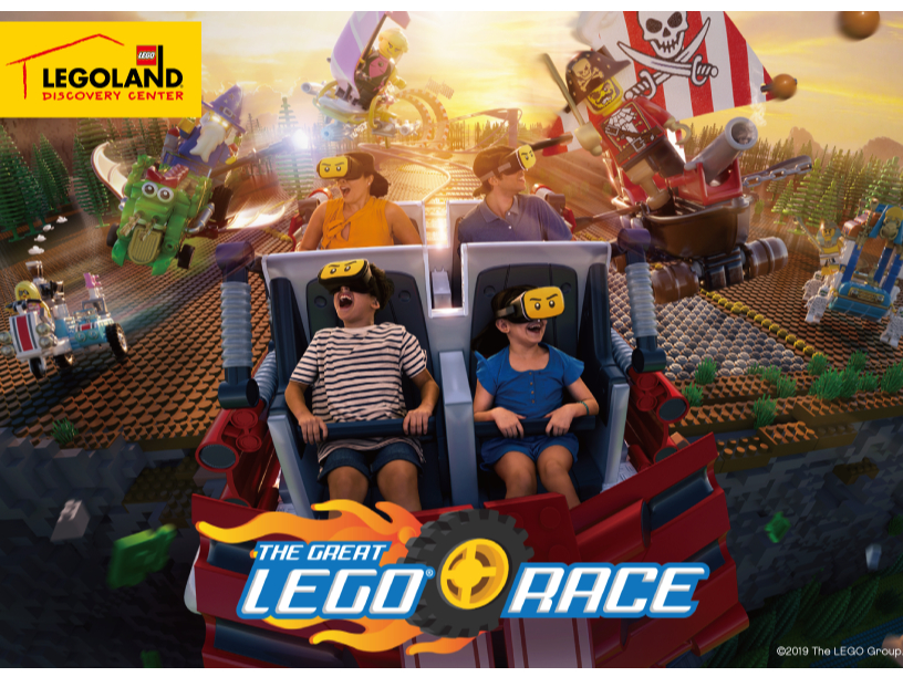 【VRアトラクション】楽しさとスリル満点のレースで、海賊や魔法使い、サーファーやファラオのレゴ(R) ミニフィギュアたちと競争してスターになろう!