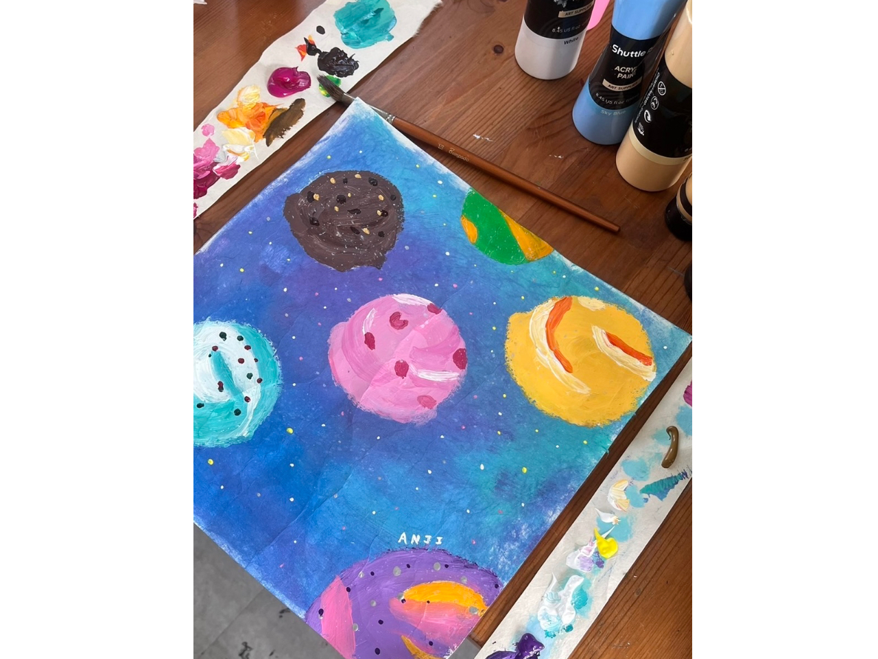 こんな楽しい作品も|サーティワンアイスクリーム 30センチ正方形