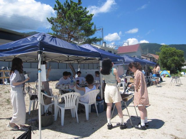 浜辺でBBQ♪