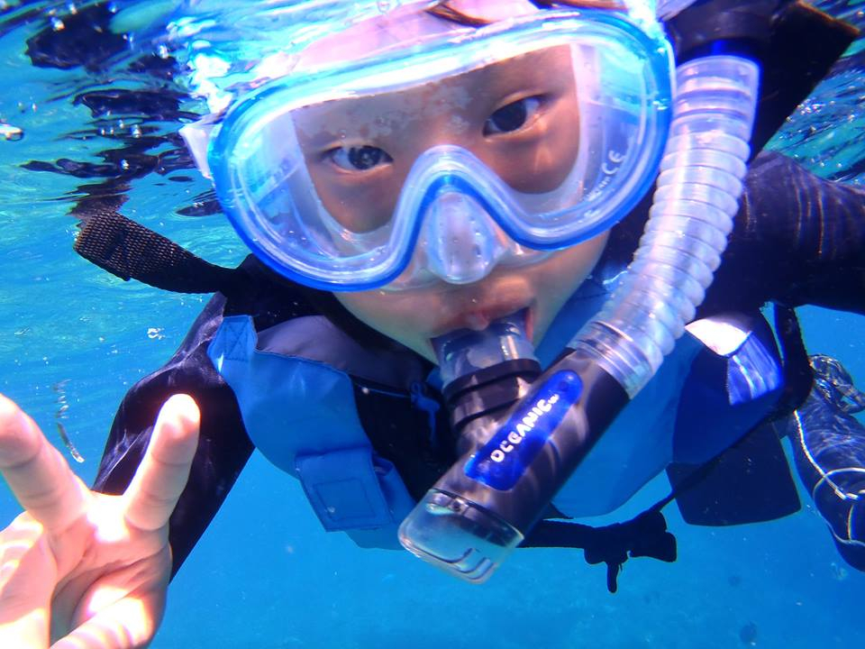 初シュノーケリングもお子様の上達の速さには毎回、驚かされます!!!