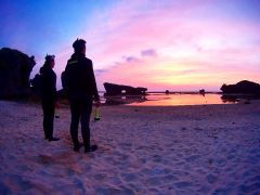 写真旅行のお客様にも人気!!沖縄の夜は泡盛を飲む前にナイトシュノーケルで癒されてから〜(^^)v