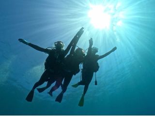 透明度抜群の海で満足度100%^ - ^