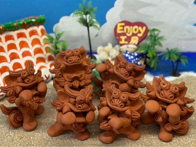 陶器シーサーはサイズバリエーションとクオリティが人気の秘訣!ボクシングシーサーもいるよ☆