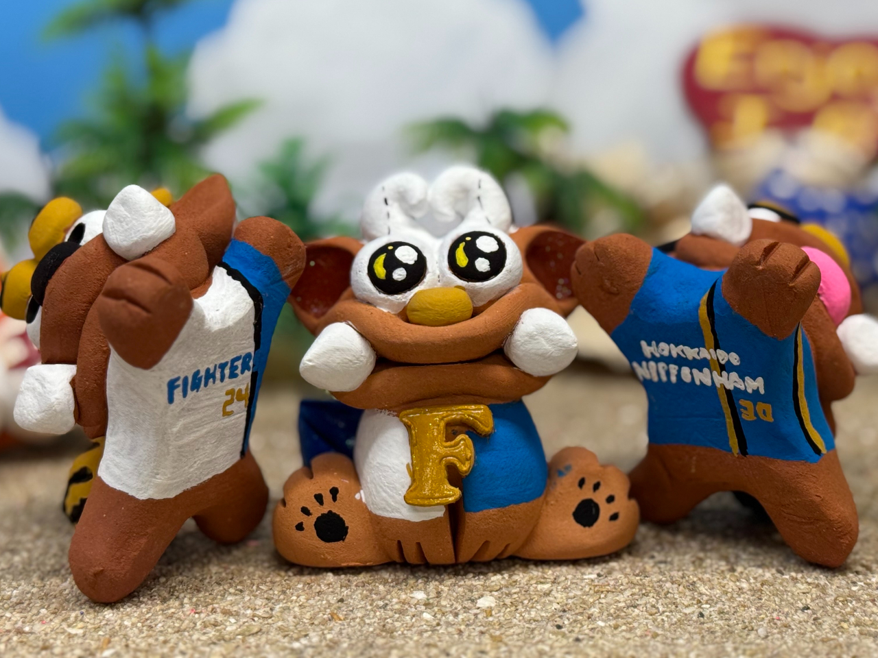 イニシャル付きの可愛いシーサー☆