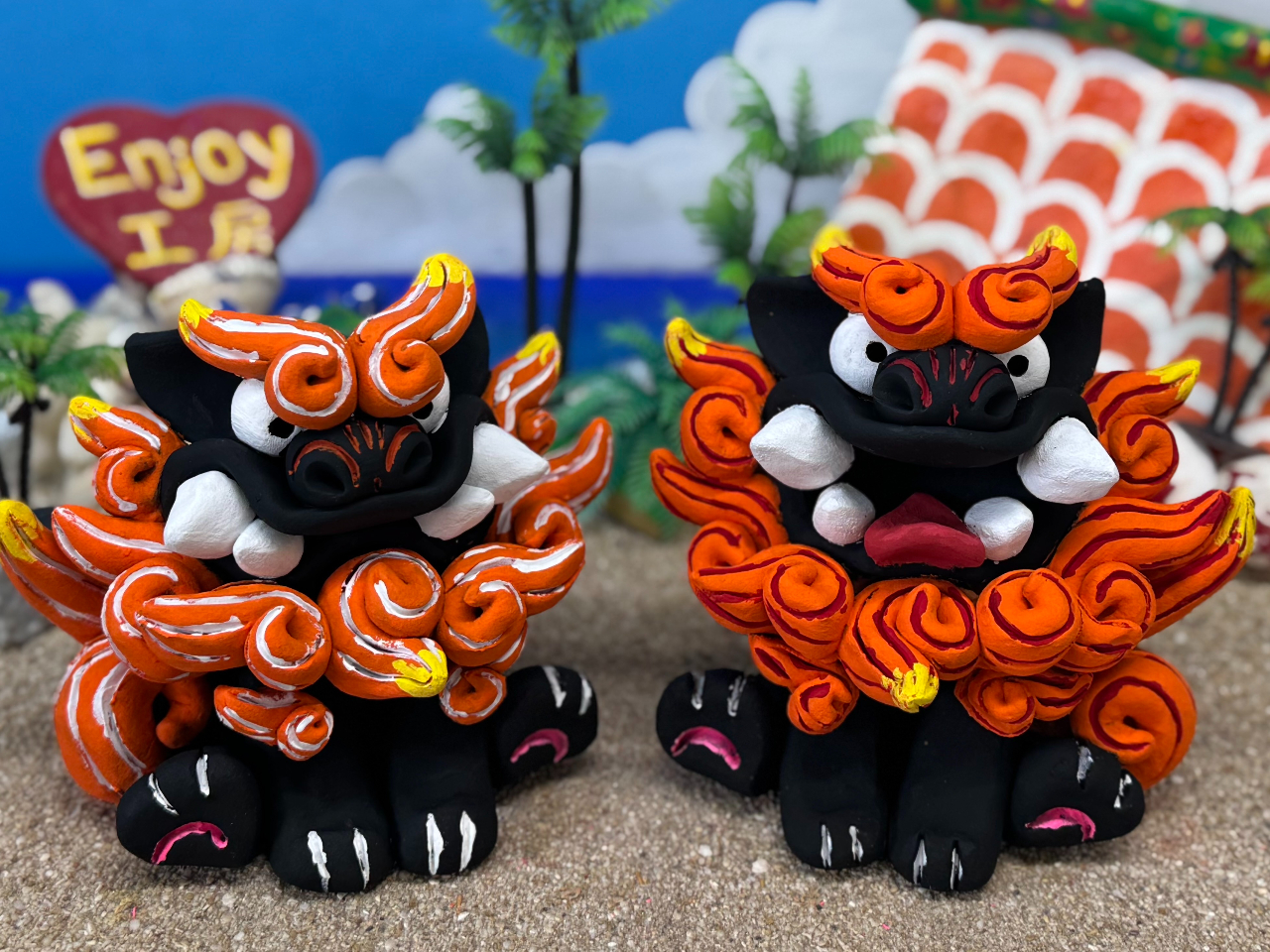 厳ついかっこいいシーサーもご用意(^^)