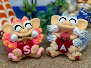 ハート持ちの可愛いシーサー☆