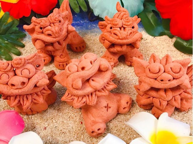 自分で作るシーサーは可愛い!だんだん愛着が沸いてくること間違いなし(^^)