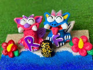 二人で作る思い出のシーサー♪(^^)♪