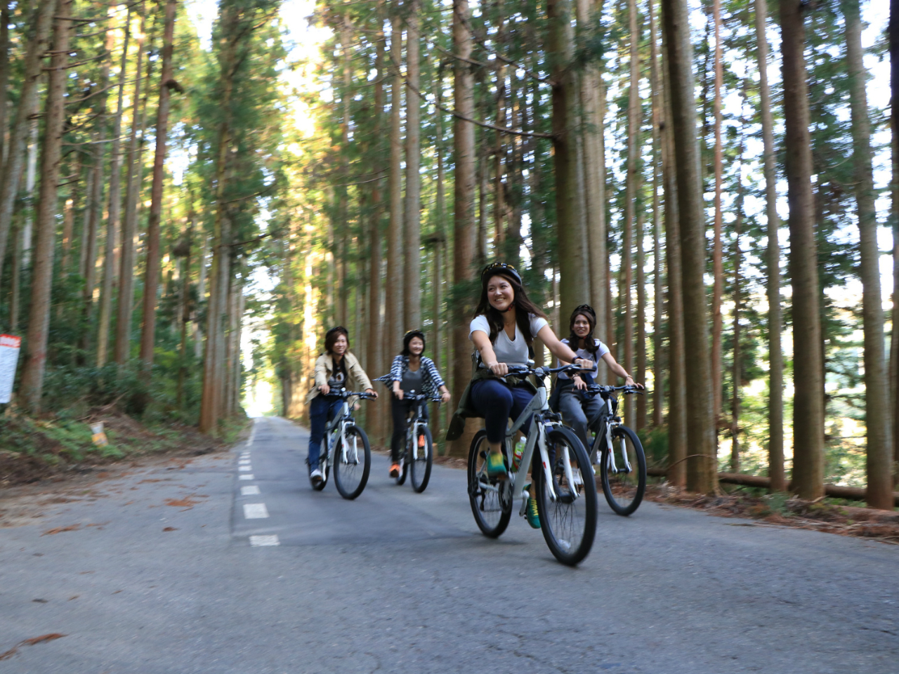 【大自然コース】川のせせらぎを聞きながら大自然の中を気持ちよくイーバイクでサイク...