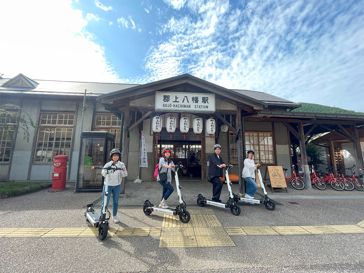 【城下町コース】郡上八幡の情緒ある町並みを電動キックボードでめぐる旅♪