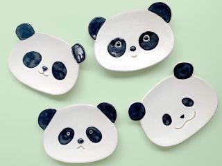 パンダ皿は白と黒で決まり!