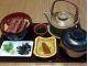 小学生メニューはミニまぶしセット(味噌汁・漬物付)入浴料込、※タレは有馬醤油のみ