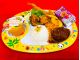お子様ランチ♪入浴料込♪〜みかわ牛ハンバーグ、エビフライ、からあげ、ジュース、デザート〜