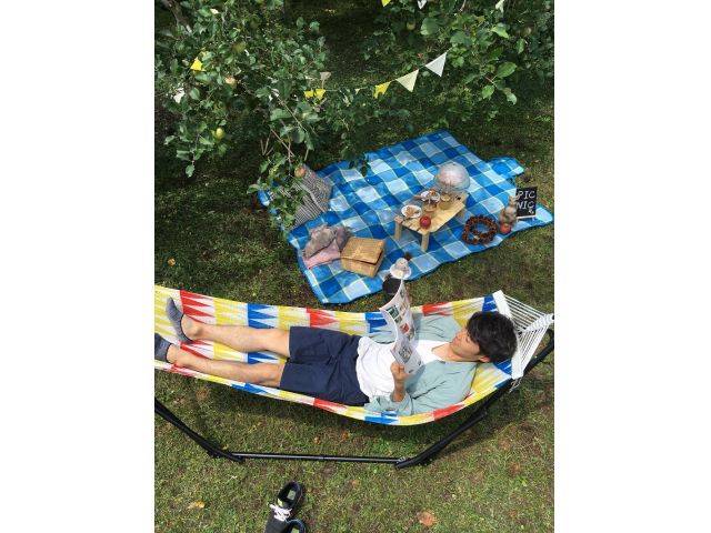 運転手の方、ハンモックで一息入れませんか?