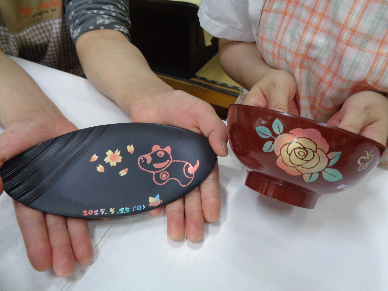 ◇お皿・お椀・宝船～選べる漆芸福文の会津塗蒔絵体験◇世界に1つ