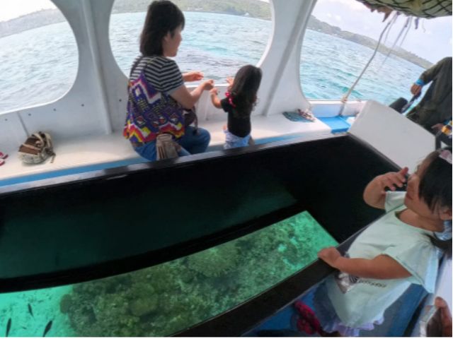 屋根付で日焼けの心配もなし