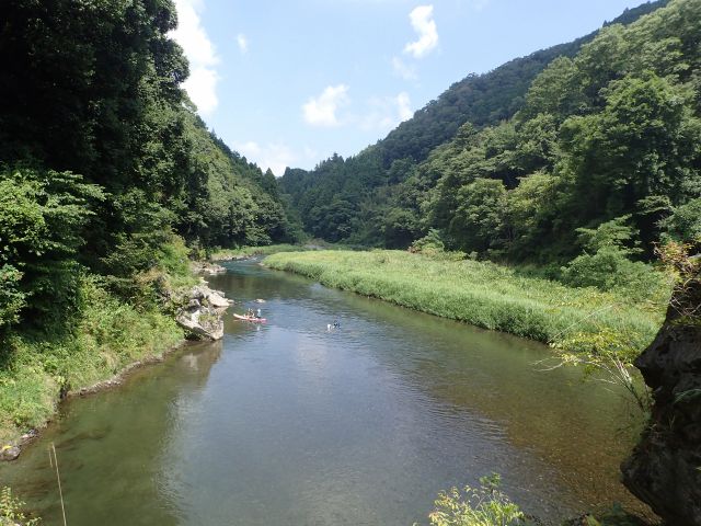基本穏やかですが少し場所を移動すると急流の流れ込みもあります