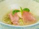 桃と生ハムの冷製パスタ