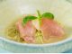 桃と生ハムの冷製パスタ