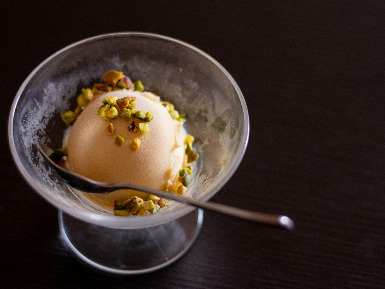 (冬)ローストピスタチオアイス 香ばしいピスタチオが口の中に広がります(※変更になる場合もございます)