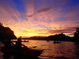 季節や気温によって様々な夕焼けには感動!