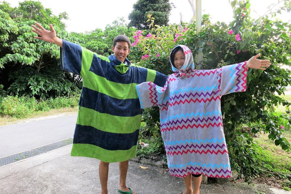 着替えも楽ちん♪お着替えポンチョ