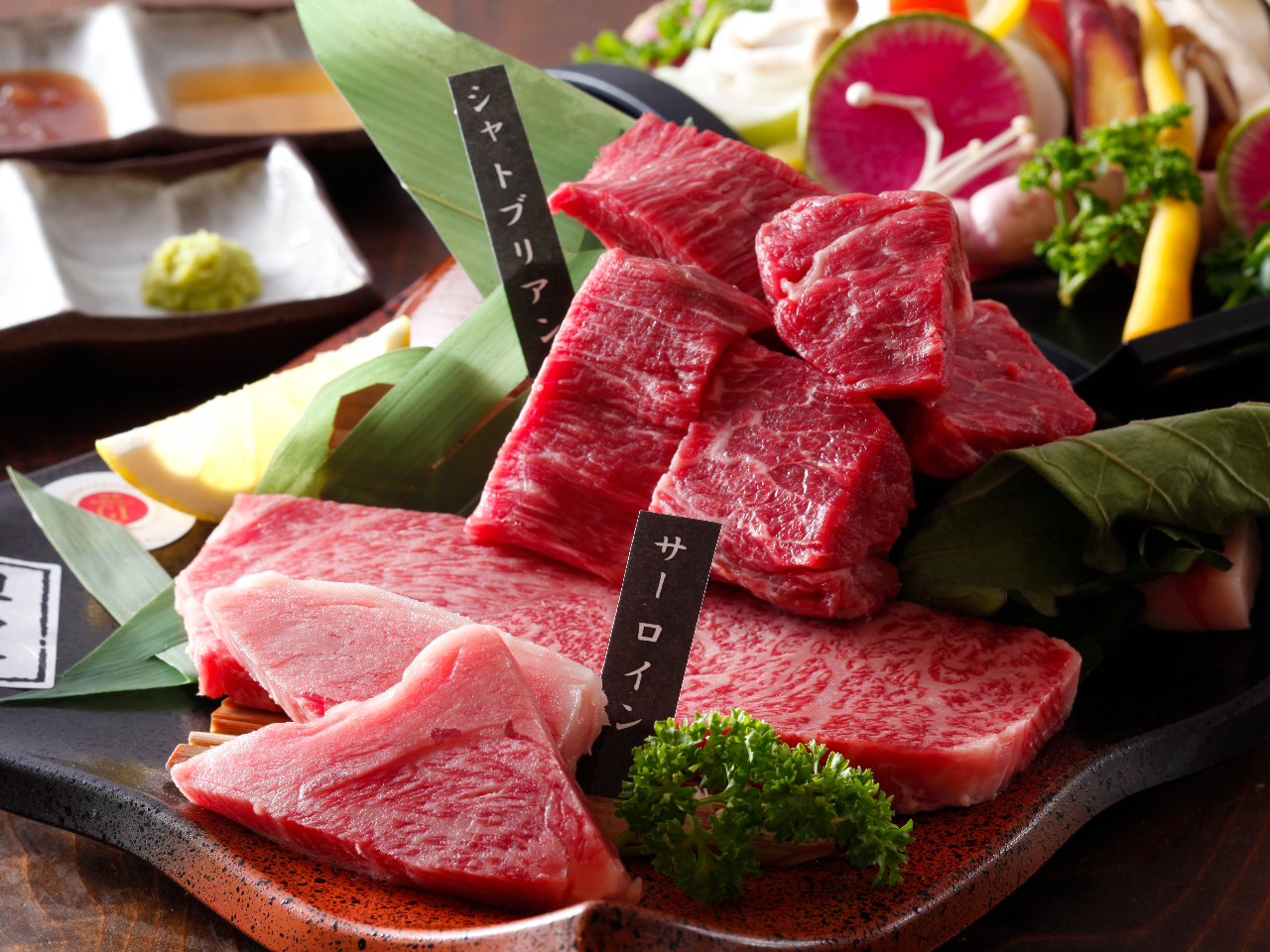 但馬牛(神戸ビーフ)極みコースのお肉