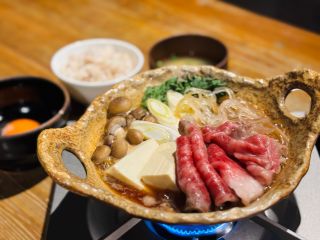 上州牛ロース肉のすき焼き御膳