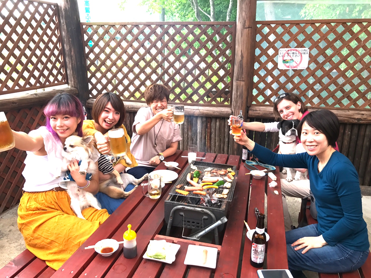 手ぶらでOK!屋根付きスペースで気軽にBBQ♪♪