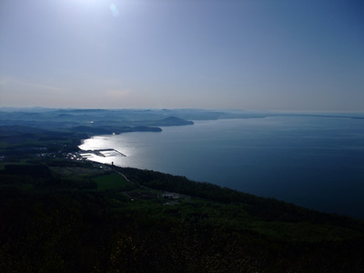 サロマ湖展望台からの眺め。