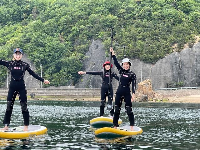 浮力のあるボードだから利も初心者でも安心