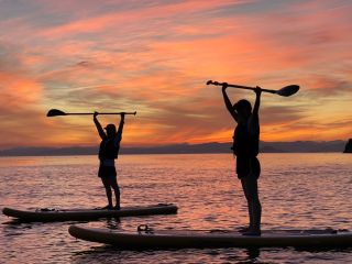 話題沸騰中!サンセットサップ 広島県最南端の夕日のスポットでSUP体験