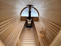 薪ストーブサウナ。セルフロウリュ付き。