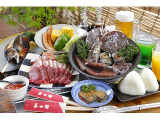 海鮮とお肉の両方がたっぷり食べれて一番人気のおなか一杯まんぷくプラン