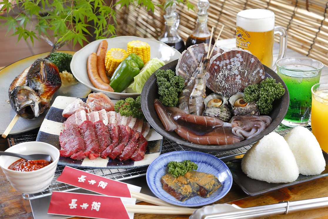 海鮮とお肉の両方がたっぷり食べれて一番人気のおなか一杯まんぷくプラン