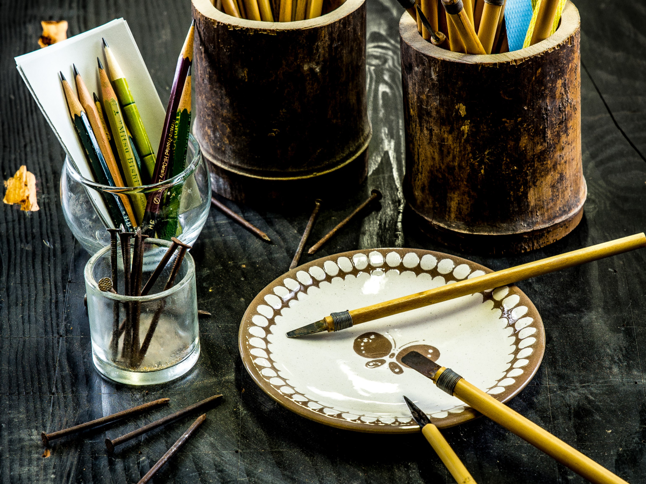 掻き落とし体験