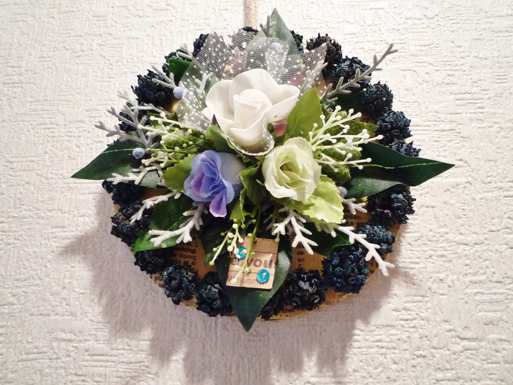 【初心者歓迎!】アーティフィシャルフラワー リース作り体験★女性におすすめ!