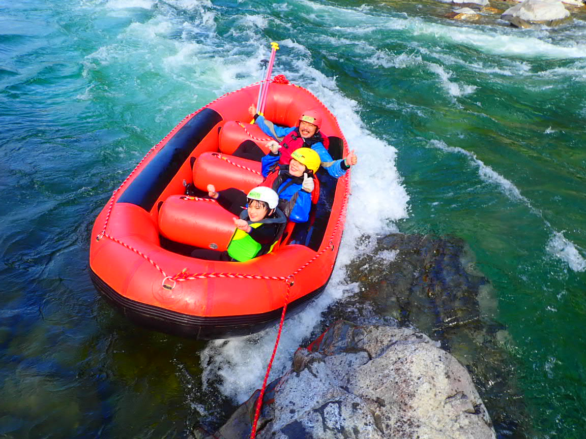 楽しい激流に出発♪