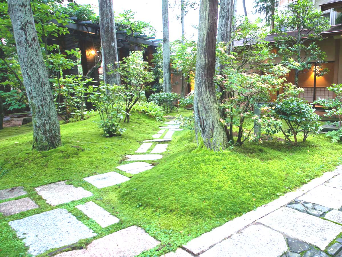 苔が美しい小堀遠州ゆかりの日本庭園