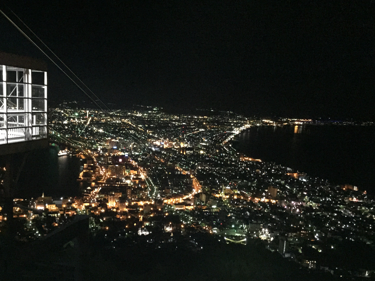 ワゴンタクシー6人までご乗車できます 函館夜景コース