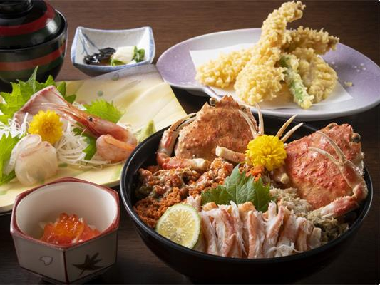 年内限定☆せいこ蟹2杯タップリ★特製せいこ丼御膳♪【温泉入浴付き!タオル付き!】