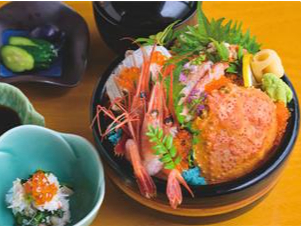 年内限定☆せいこ蟹にぶりに甘エビ☆せいこ蟹入り漁師丼♪【温泉入浴付き！タオル付き...
