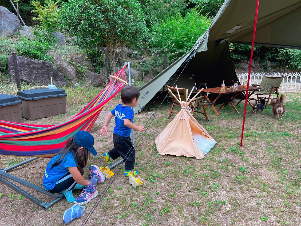 お子様も自然と触れ合いながらデイキャンプ気分が味わえます♪